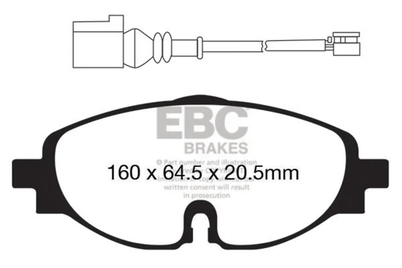 EBC - Front Redstuff Pad PN DP32150C