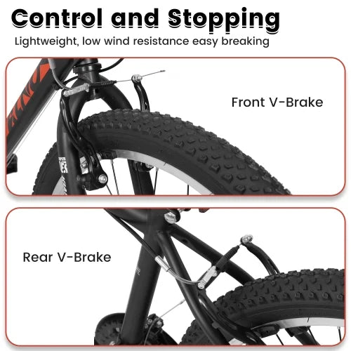 POWANLI 26" Mountain Bike for Women, 21 Speeds Mountain Bicycles with Dual Disc Brakes and 100mm Front - Product image 27