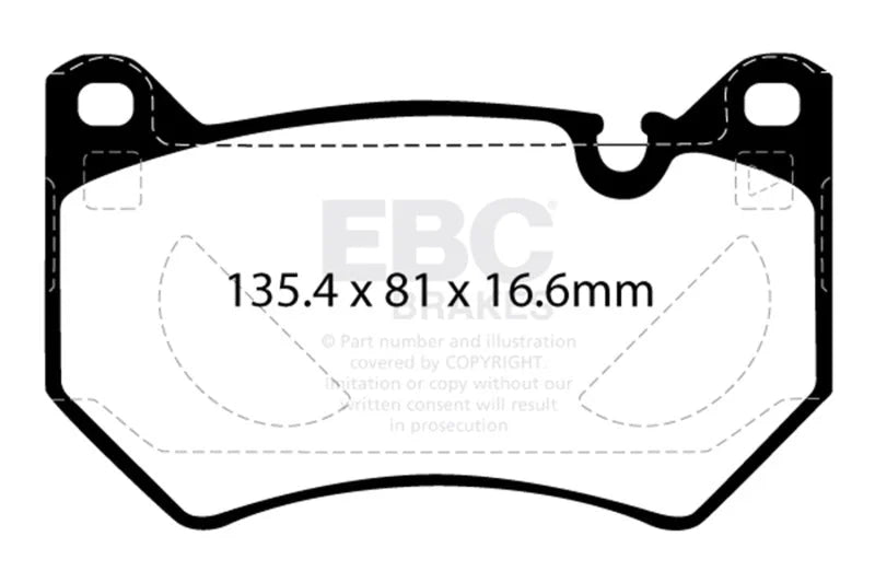 EBC - Front Yellowstuff Pad PN DP42436R