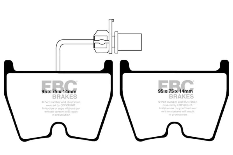 EBC - Front Redstuff Pad PN DP31513C