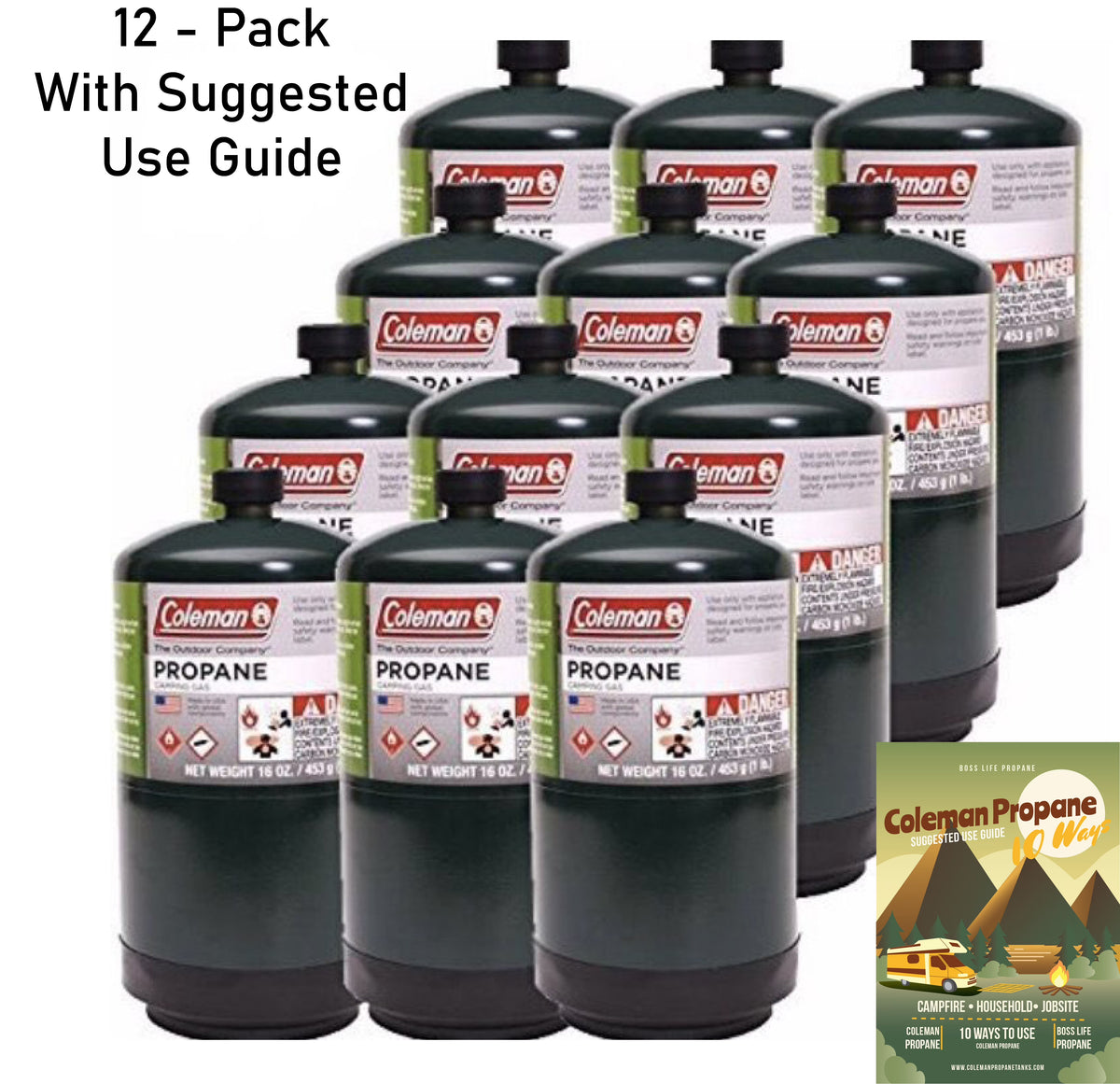Coleman and Boss Life Delivery Propane Fuel Tank - 12 Cans - Product image 1