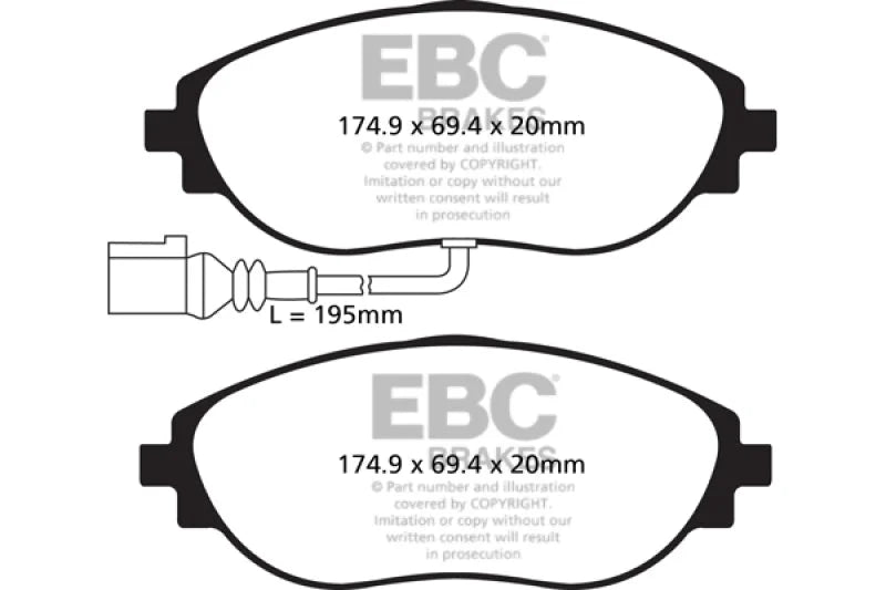 EBC - Front Yellowstuff Pad PN DP42127R