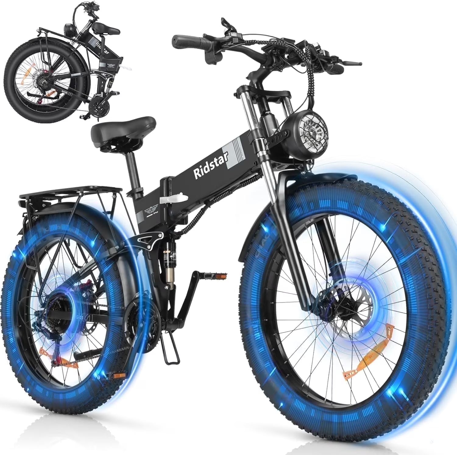Dual Motor PEAK 3000W Electric Bike for Adults, 31mph 48V 23ah Electric Bicycle - Product image 5