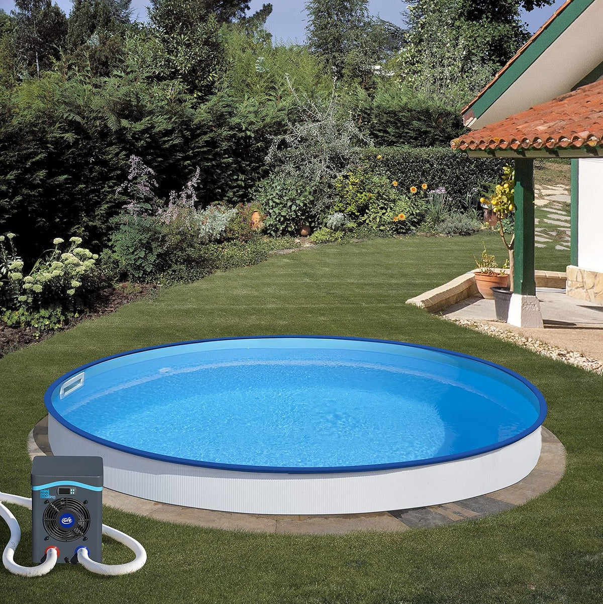 HPM40 HPM40-Mini Heat Pump for Above Ground Pools up to 40 m3, Black -