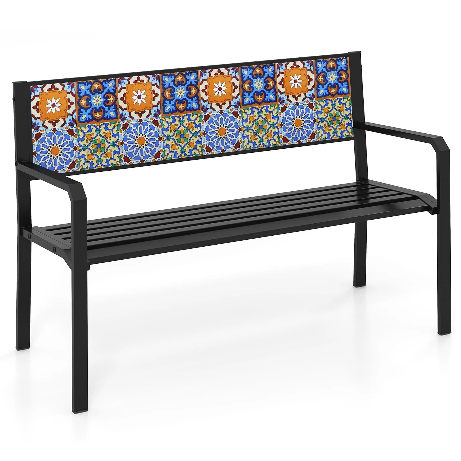 Tangkula 50" Metal Patio Park Bench - Product image 1
