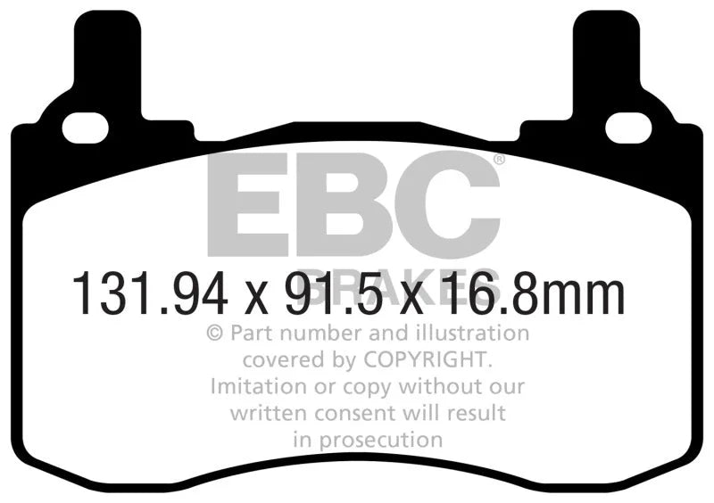 EBC - Rear Yellowstuff Pad PN DP42357R