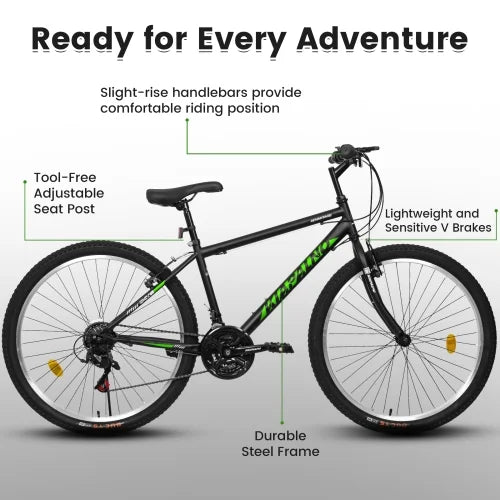 POWANLI 26" Mountain Bike for Women, 21 Speeds Mountain Bicycles with Dual Disc Brakes and 100mm Front - Product image 20