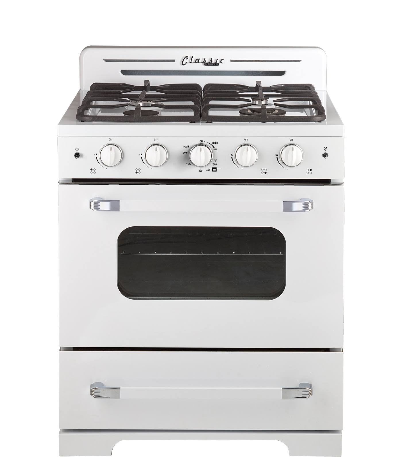 Unique Appliances Classic Retro 30 inch Freestanding Gas Range with 4 Sealed Burners, 3.9 Cu. ft - Product image 1