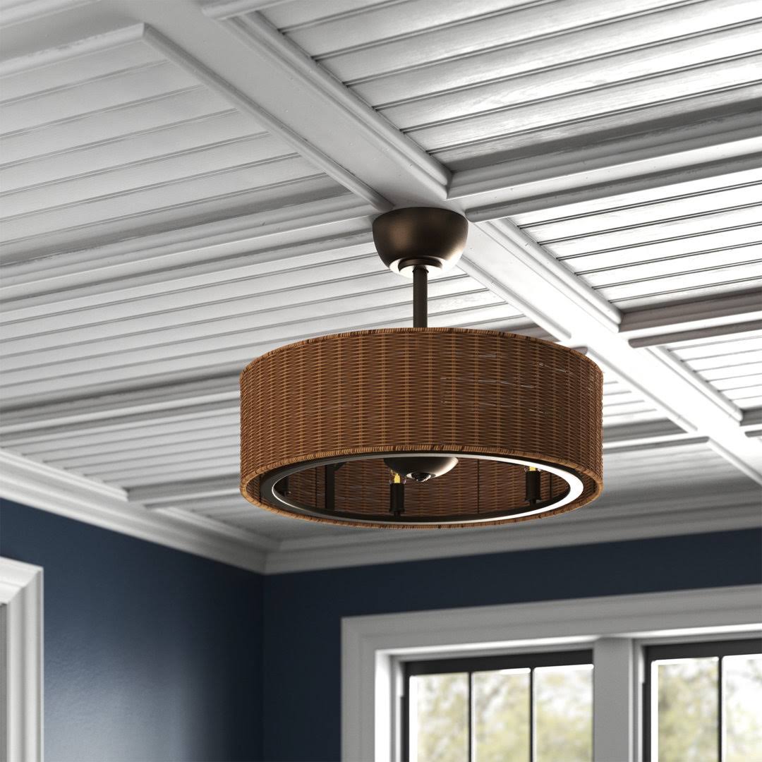 24.2'' Klyde 3 - Blade Chandelier Ceiling Fan with Remote Control and Light Kit Included Sand & Stable - Product image 1