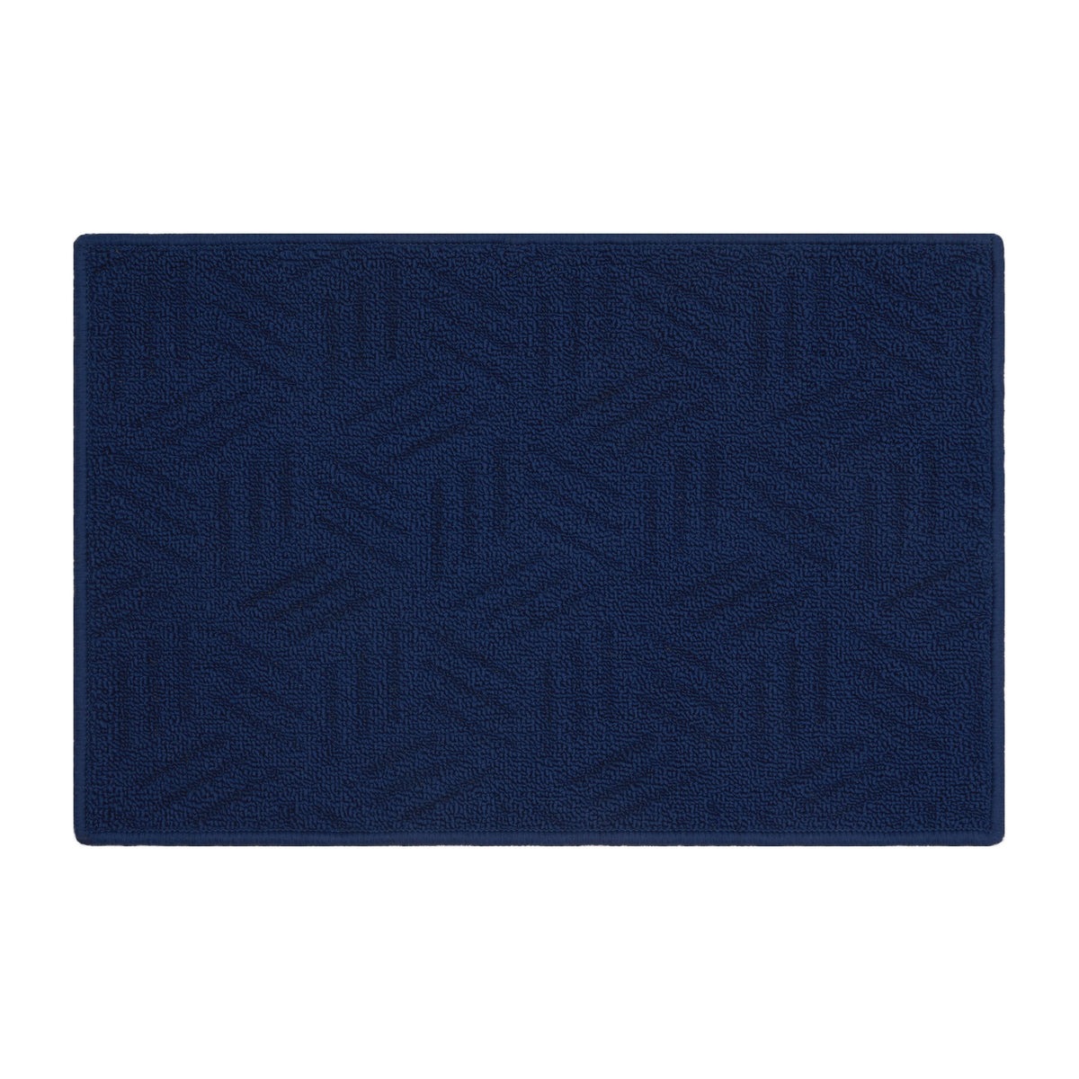 Mainstays Solid High Low Loop Kitchen Mat 18in x 27in Navy Blue - Product image 1