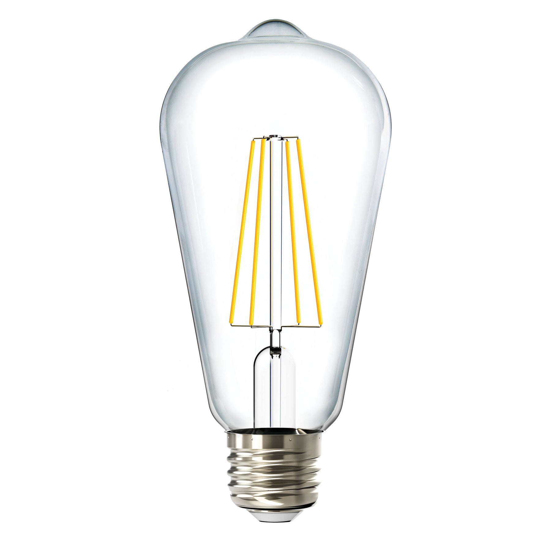 Sunco Lighting Vintage LED Edison Bulbs 60W Equivalent 8.5W 800lm Dimmable ST64 Filament 4000K Cool White E26 Medium Base Light Bulbs High