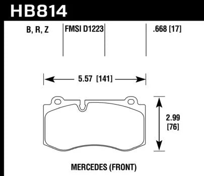 Hawk Performance HB814 Series Brake Pad
