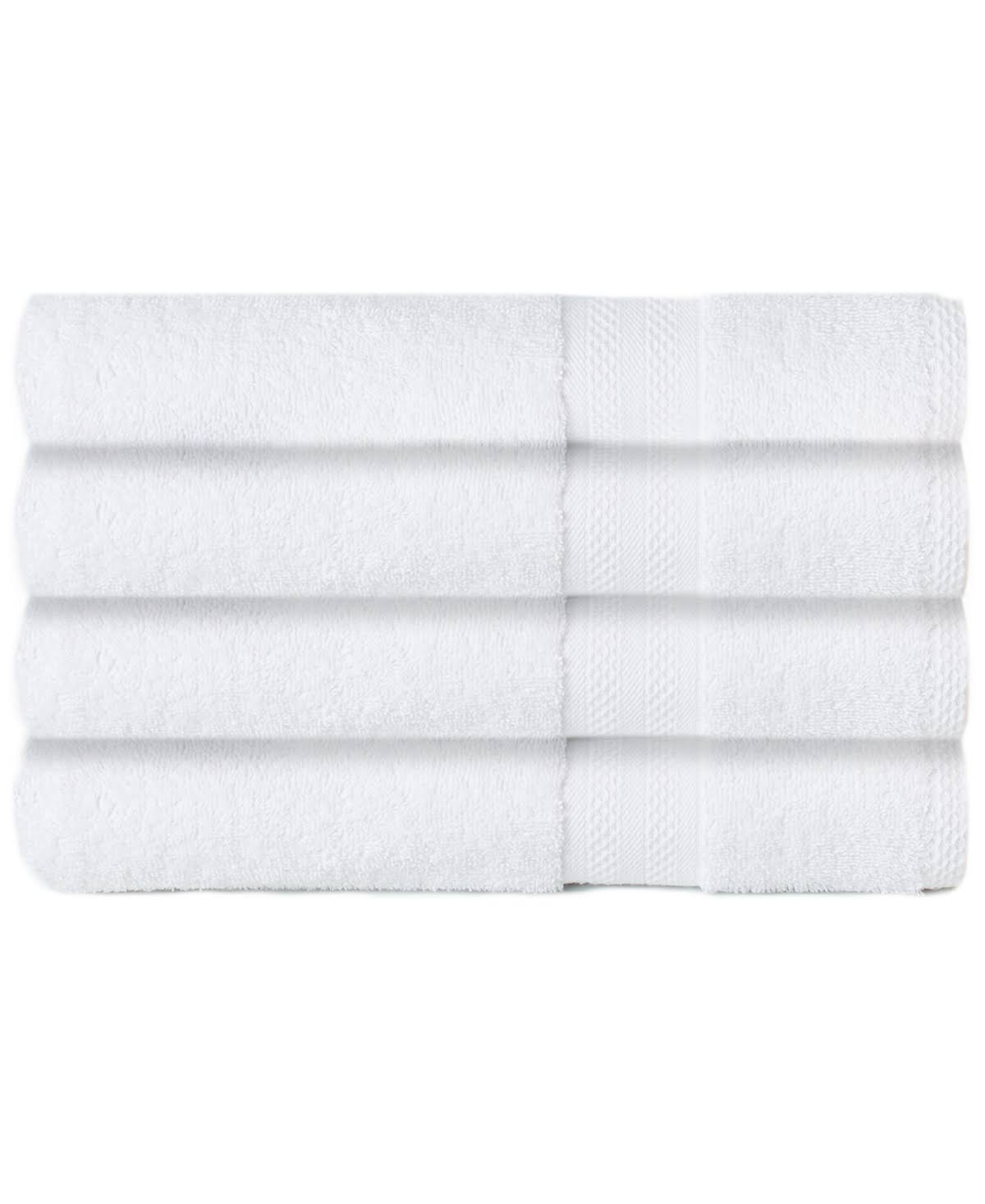 Sunham Soft Spun Cotton 4-pc. Bath Towel Set - White - Product image 1