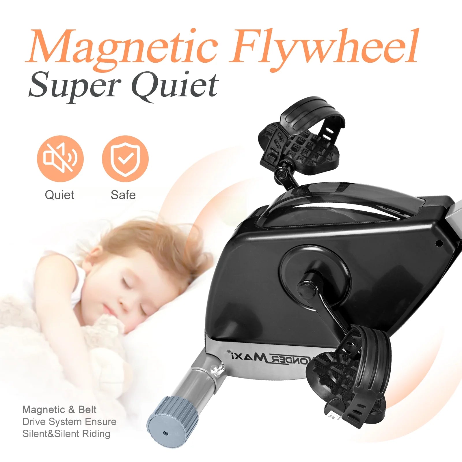 Wonder Maxi Foldable Exercise Bike for Home Magnetic Stationary Bike Indoor Cycling Upright Bicycle Indoor - Product image 4