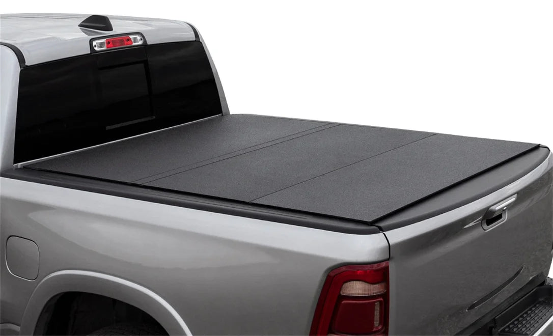 Access B3040029 - LOMAX Tri-Fold Cover Black Urethane Finish Split Rail 09-18 Ram 1500 - 6ft 4in Bed