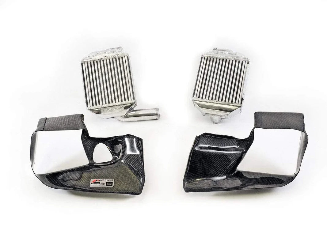 AWE Performance Intercooler Kit with Carbon Fiber Shrouds | Audi 2.7T