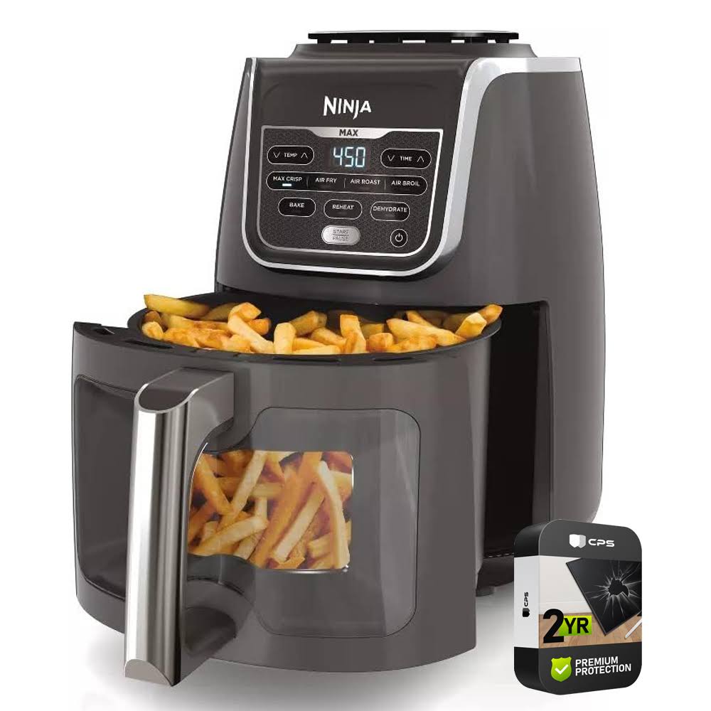 Ninja AF171 Max XL 7 Function Air Fryer, 5.5qt, EzView Window (Renewed) Bundle with 2 Yr CPS Enhanced - Product image 1