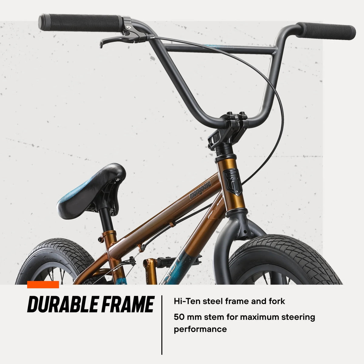 Mongoose Legion L40 Freestyle BMX Bike, 20" Wheels, Ages 8 and up, Copper - Product image 3