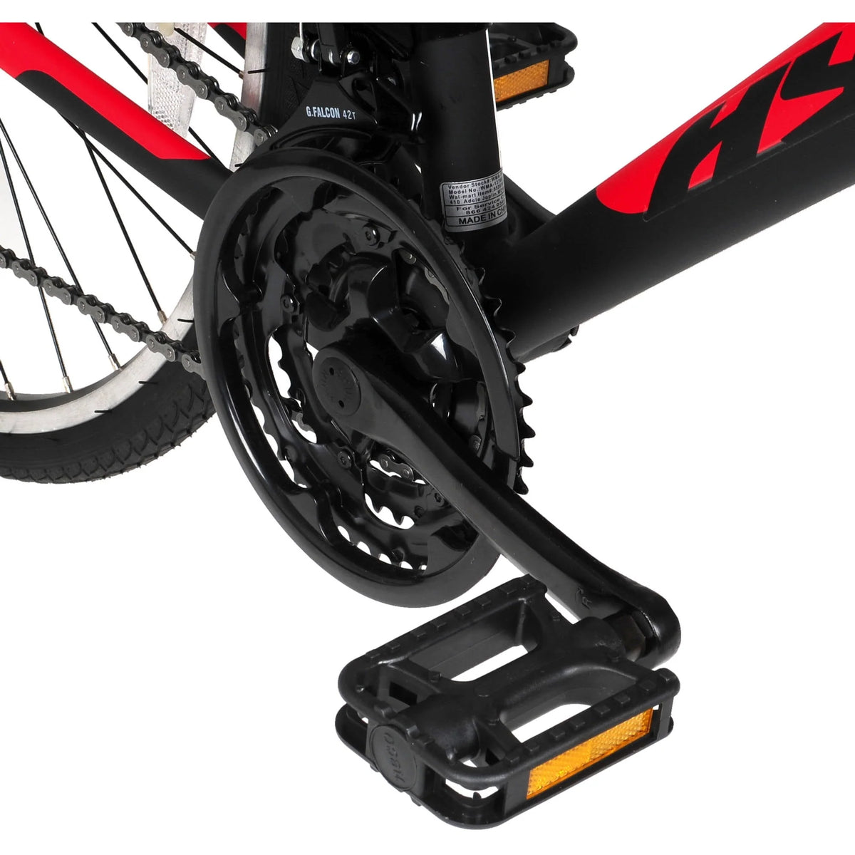 Hyper Bicycle 700c Men'S Spin Fit Hybrid Bike, Black and Red - Product image 5