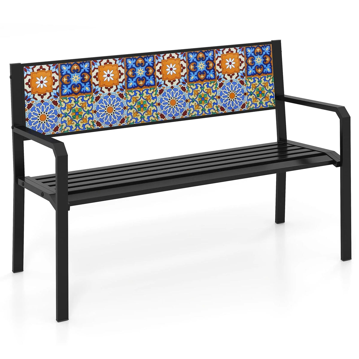 Tangkula 50" Metal Patio Park Bench - Product image 1
