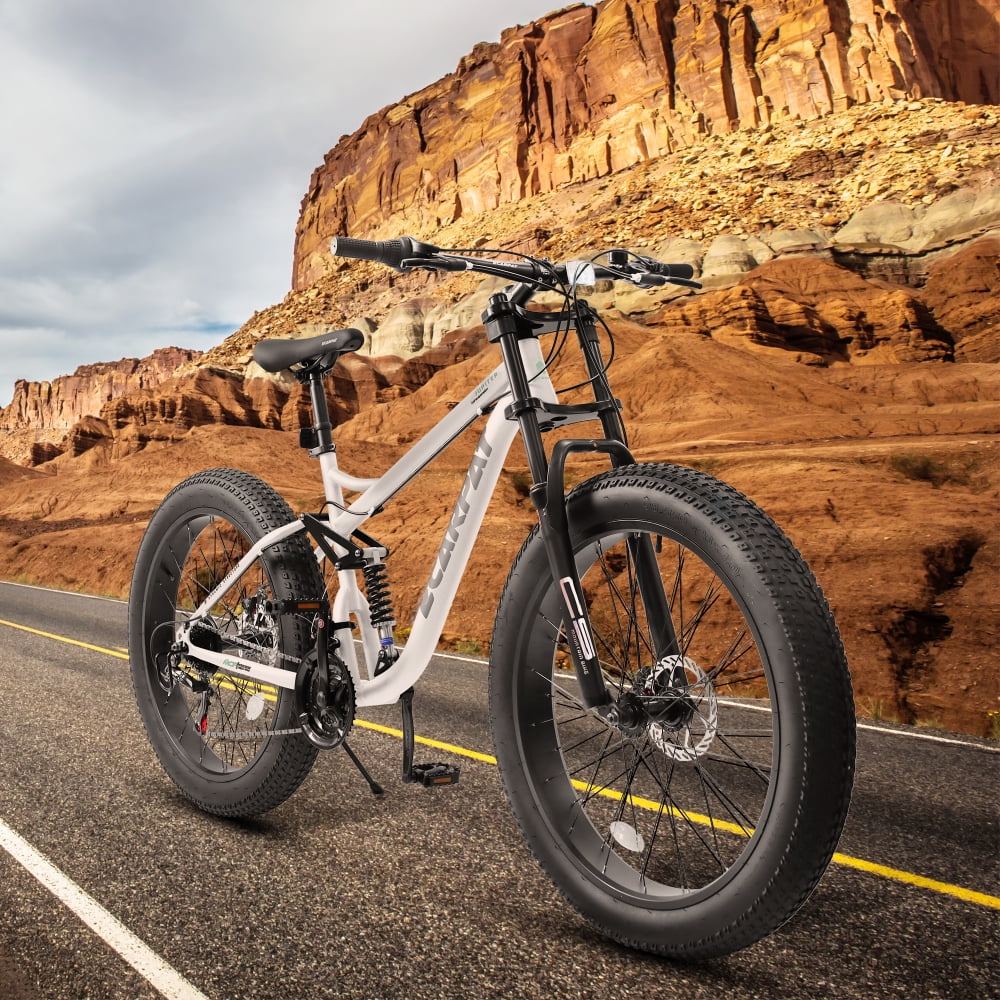 26 in Mountain Bike for Men, 26*4" Fat Tire Mountain Bicycles, Full - Suspension 21 - Product image 6