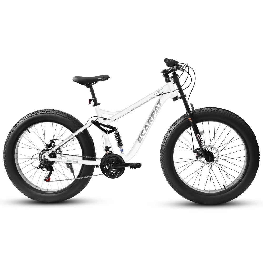 26 in Mountain Bike for Men, 26*4" Fat Tire Mountain Bicycles, Full - Suspension 21 - Product image 2