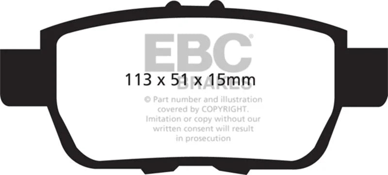 EBC - Rear Yellowstuff Pad PN DP41754R