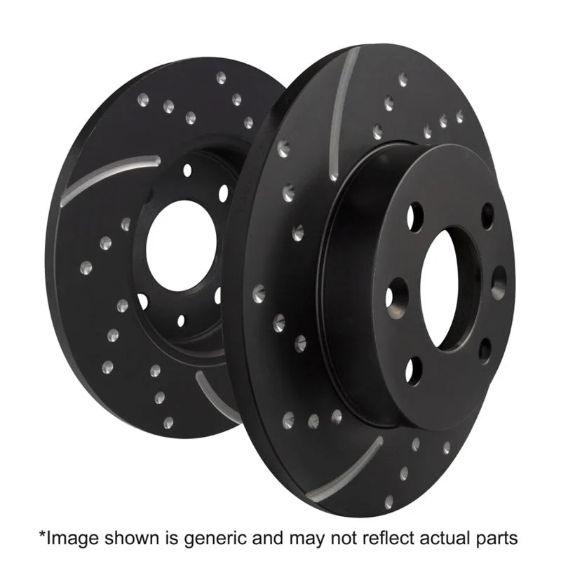 EBC 17-22 Honda Civic Type-R (FK8) GD Sport Slotted and Dimpled Rear Rotors