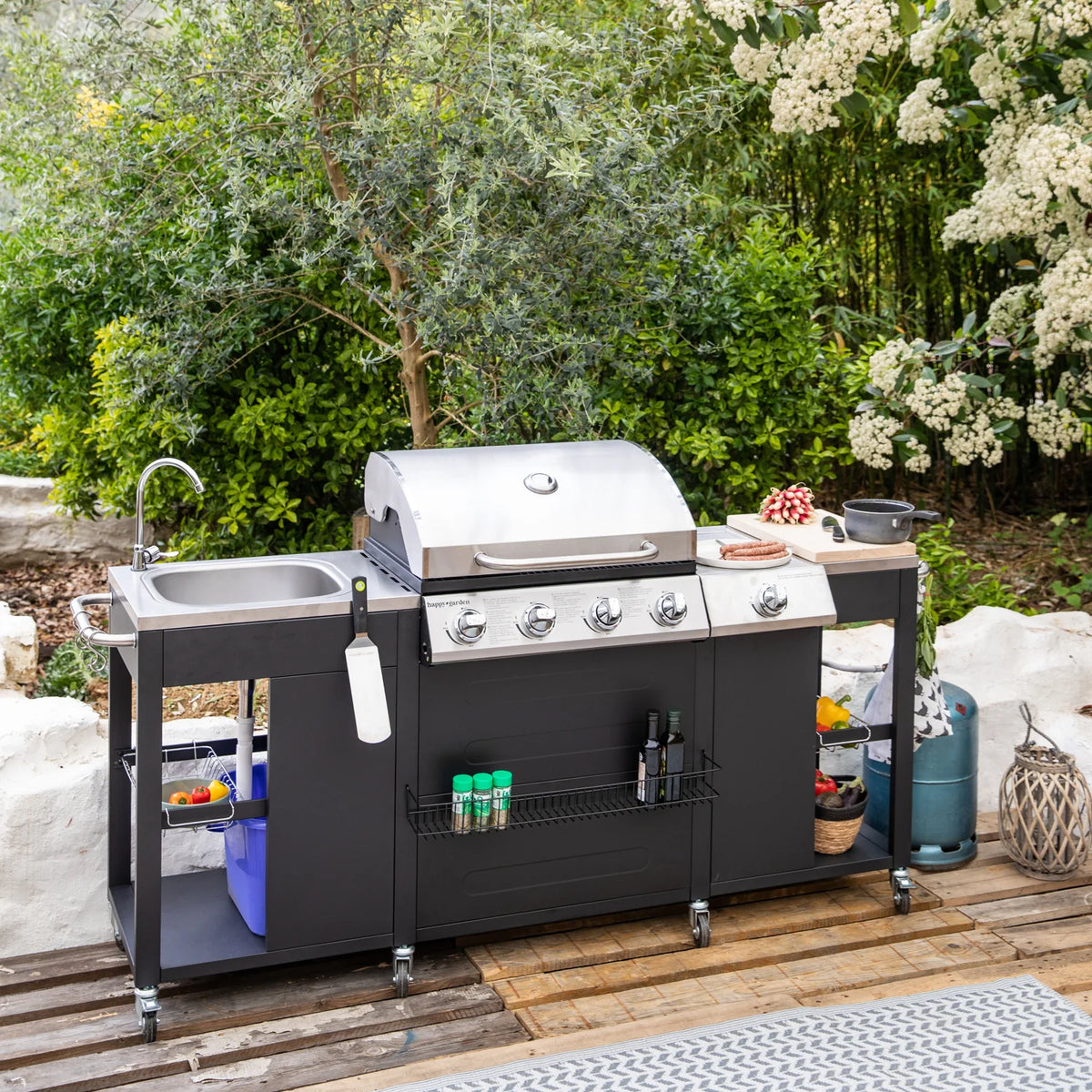 TEXAS outdoor kitchen - 4+1 burners -