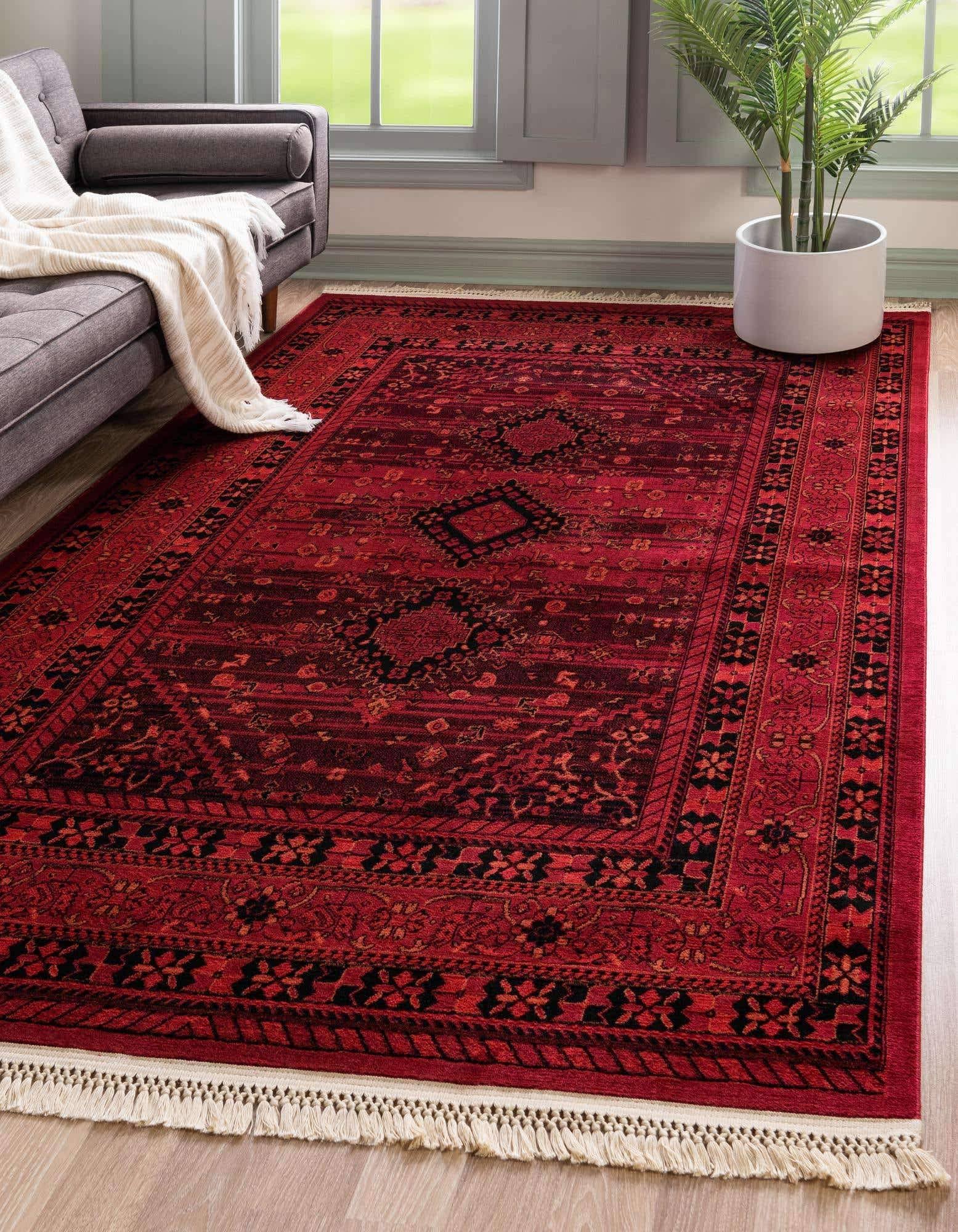 Unique Loom Lincoln Tekke Area Rug - 5' x 8' (Red) - Product image 1