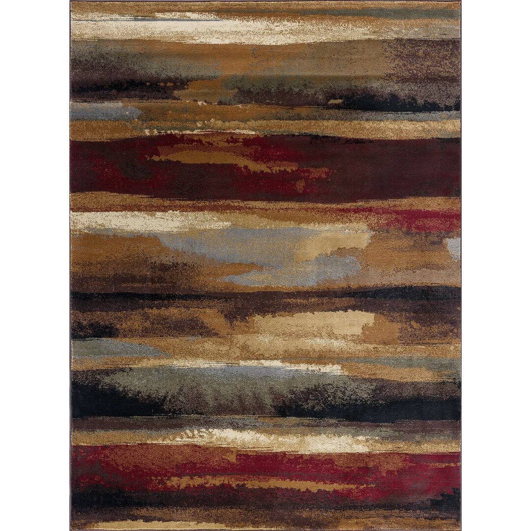 Ebern Designs Hartle Brown/Beige Area Rug - Product image 1