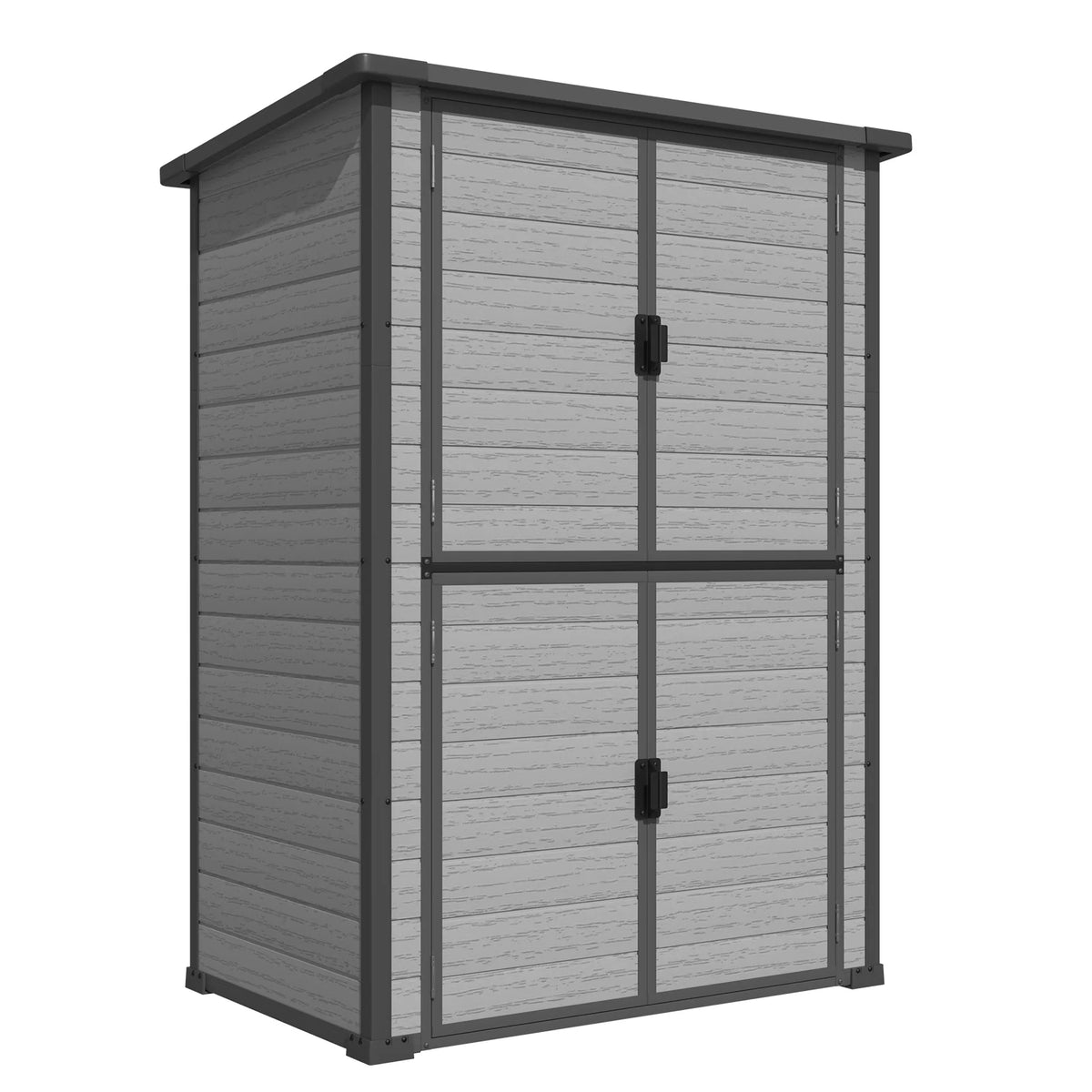 AECOJOY 58 Cu.Ft Resin Outdoor Storage Cabinet Waterproof with Shelves, Dark Gray - Product image 10