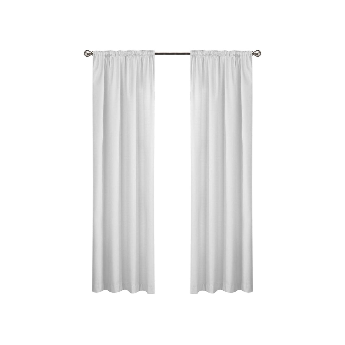 Eclipse Draft Stopper Window Curtain Panel, Size: 42 x 84, White - Product image 1