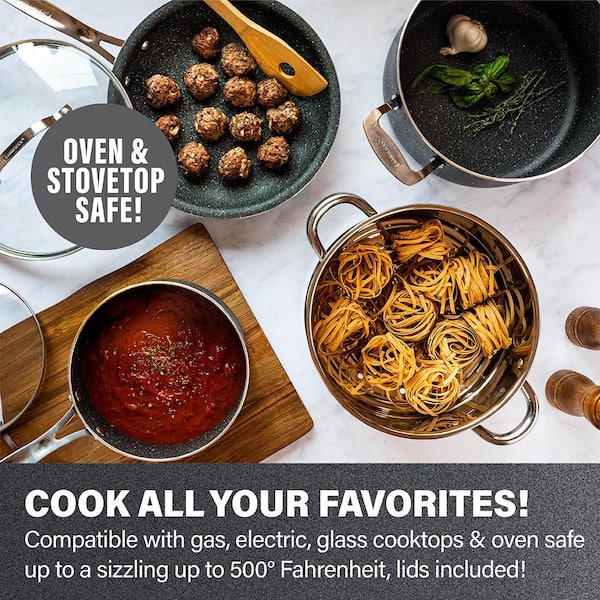 20-Piece Aluminum Ultra-Durable Non-Stick Diamond Infused Cookware and Bakeware Set - Product image 3