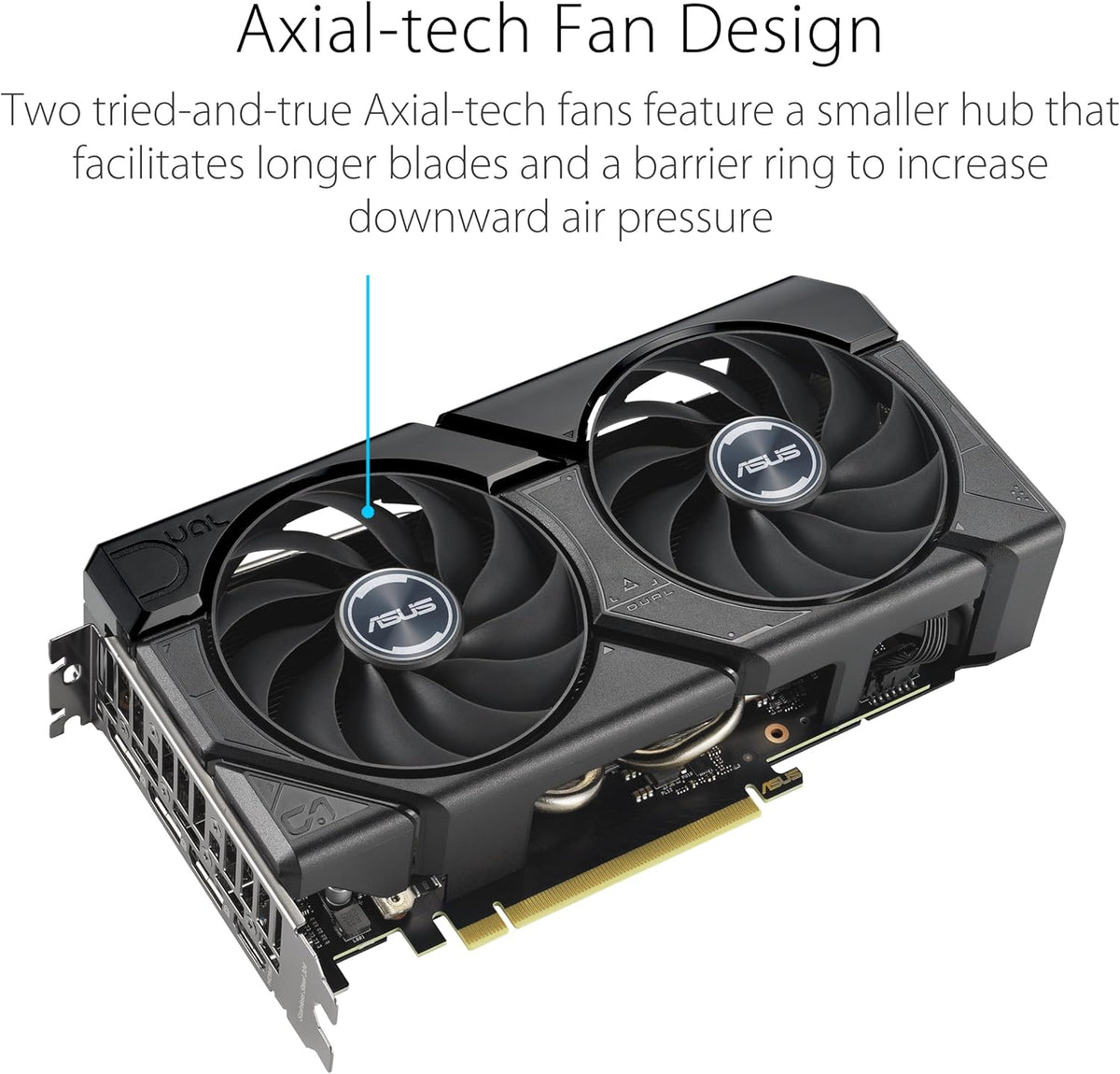 ASUS GeForce RTX 4060 TI Dual Evo 8G OC Gaming Graphics Card - Clock Boost 2595 MHz GDDR6X PCIe Gen 4 DLSS 3 3X DP v 1.4a HDMI 2.1a (Supports 4K and 8K HDR)