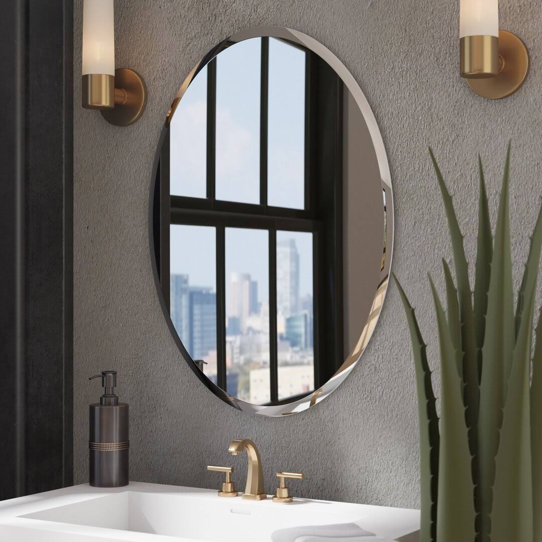 Kayden Bathroom Mirror Wade Logan Size: 48" H x 24" W - Product image 1