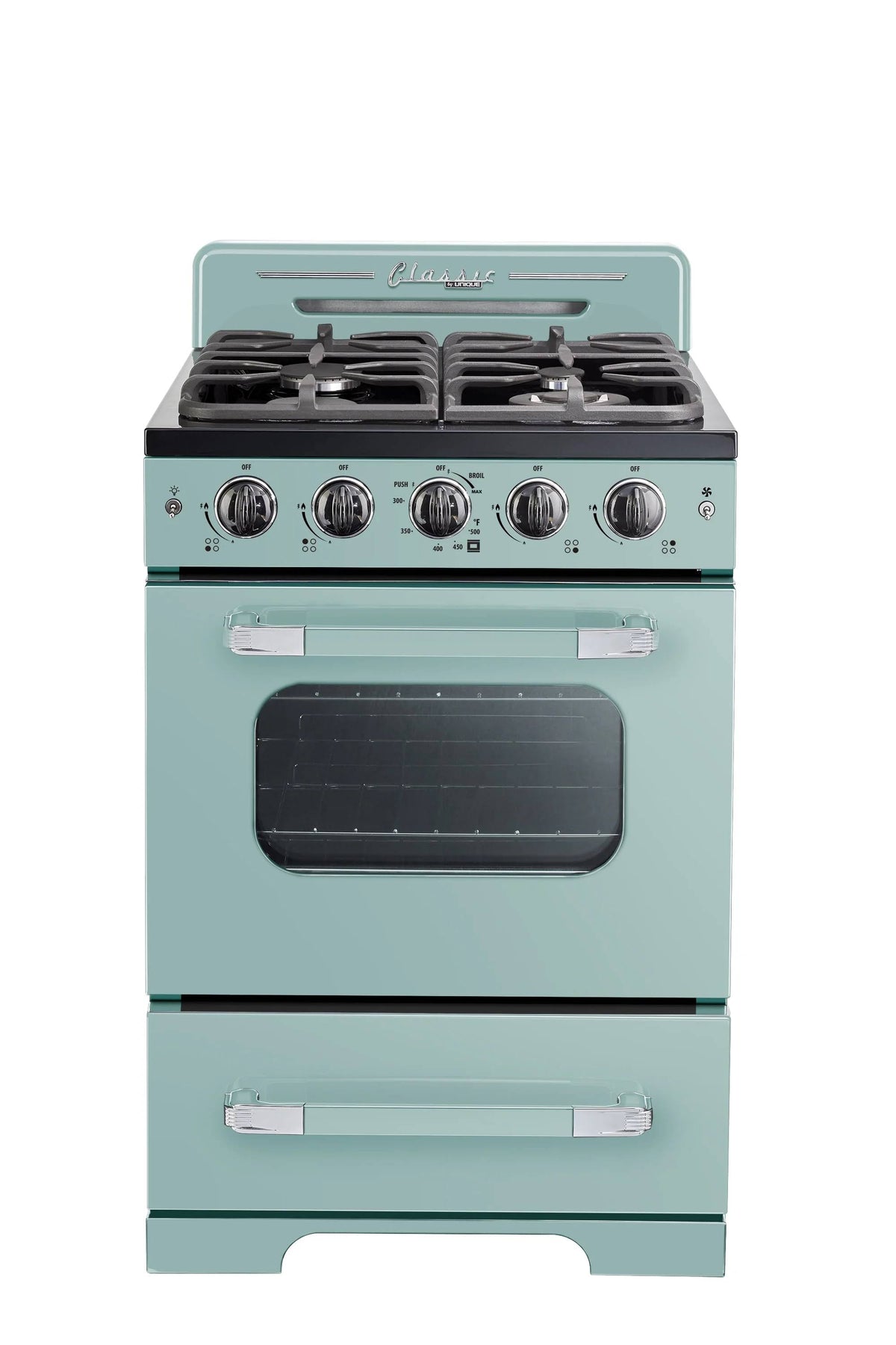 Unique Appliances Classic Retro 24 inch Freestanding Gas Range with 4 Sealed Burners, 2.9 Cu. ft - Product image 1
