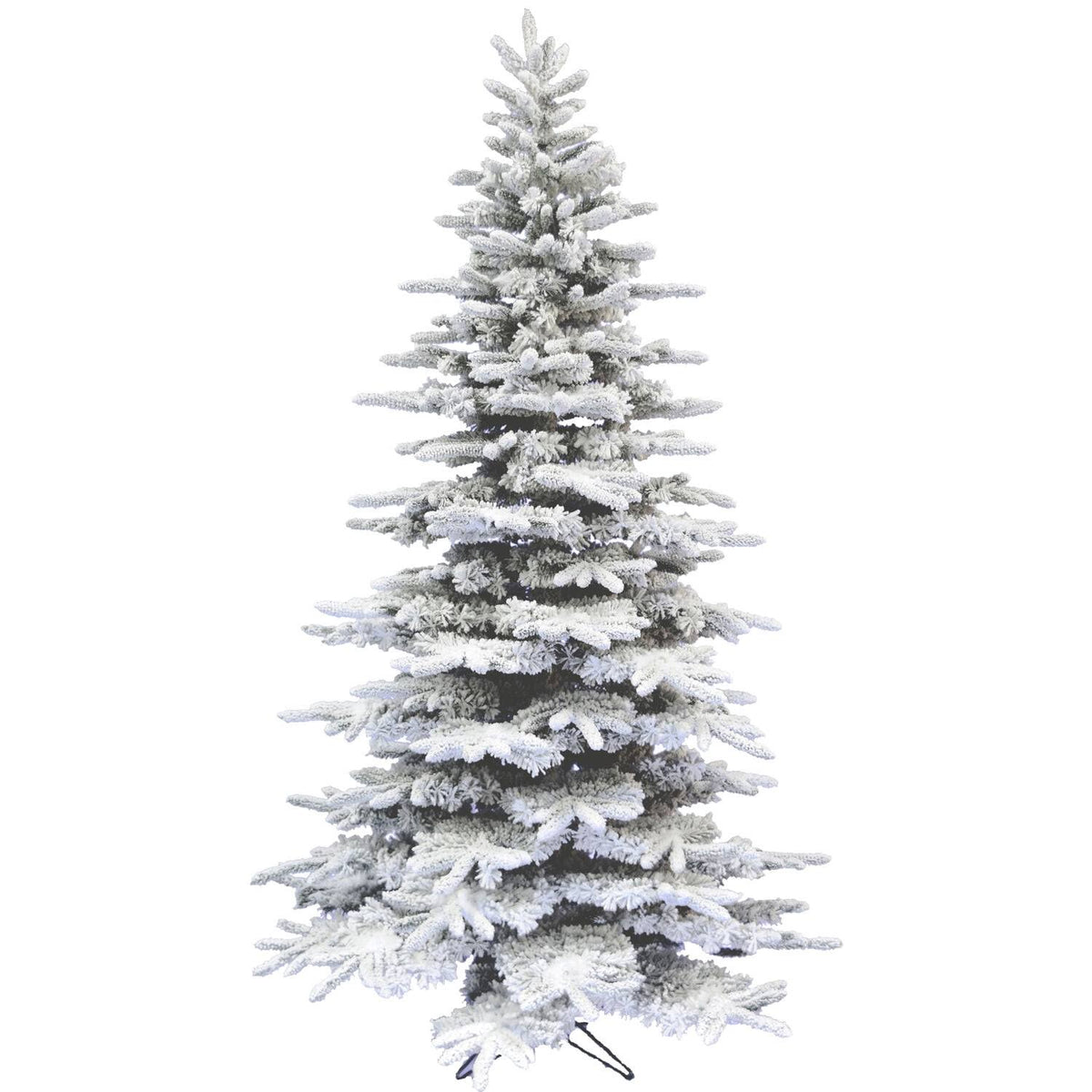 Fraser Hill Farm 10-ft. Flocked Pine Valley Christmas Tree - Product image 1