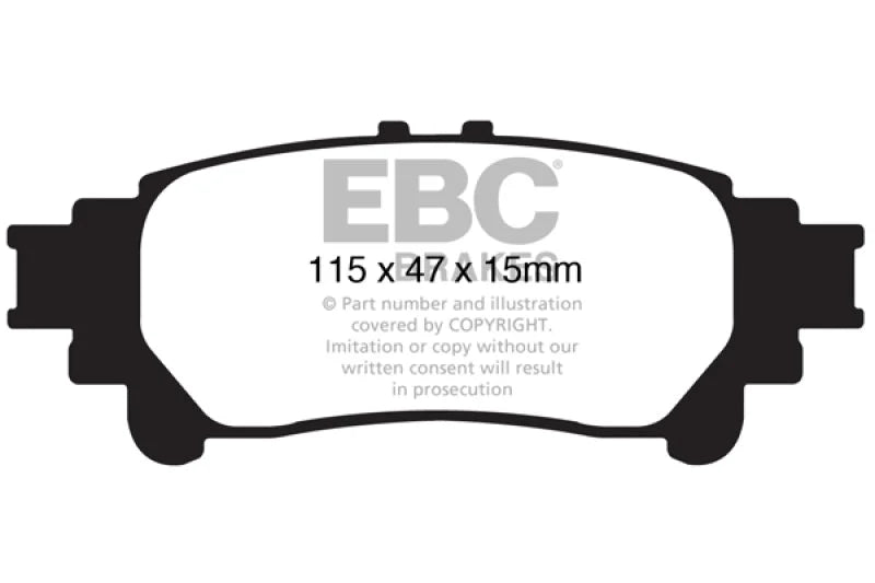 EBC - Rear Yellowstuff Pad PN DP41850R