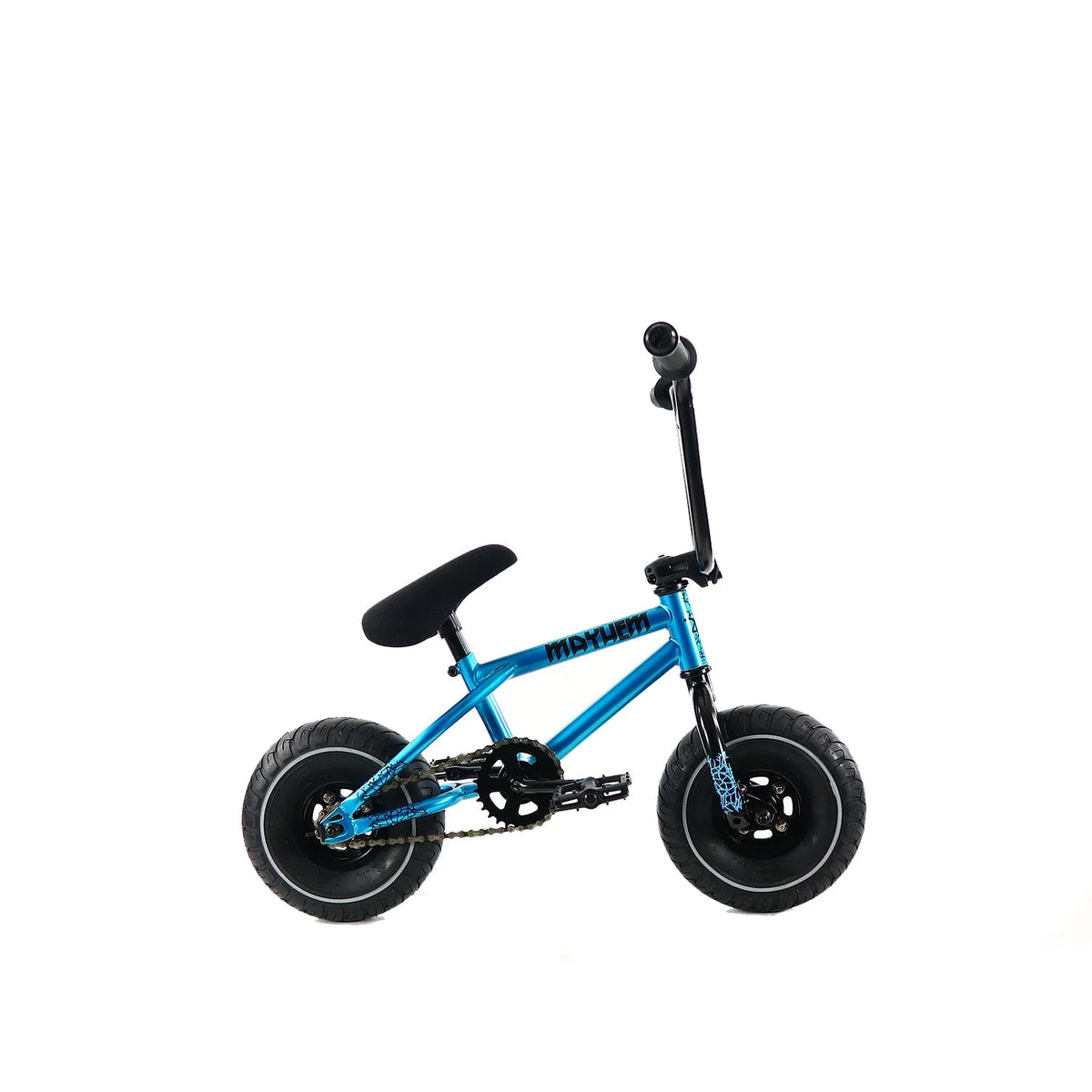 Mayhem Fat Tire Mini BMX Riot 1 Piece Crank 10" Mini BMX Newest Model Trick Bike (Riot Blue Haze)