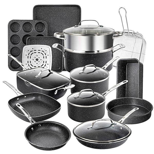 20-Piece Aluminum Ultra-Durable Non-Stick Diamond Infused Cookware and Bakeware Set - Product image 1