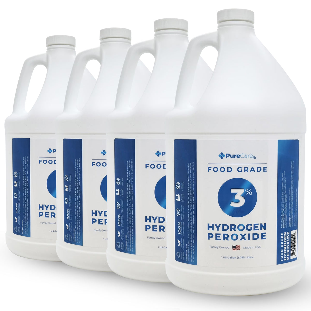 3% Food Grade Hydrogen Peroxide 4 Gallons - Purechempros - Product image 1