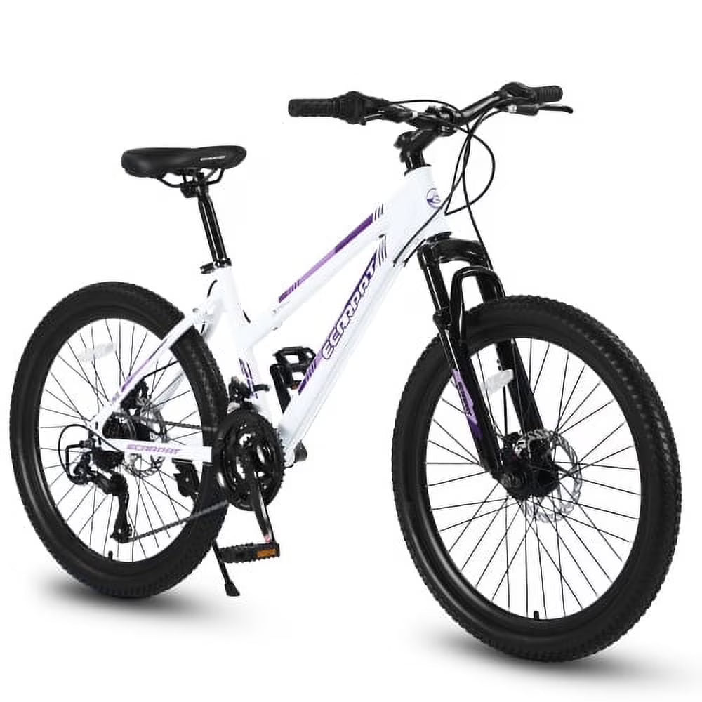 POWANLI 26" Mountain Bike for Women, 21 Speeds Mountain Bicycles with Dual Disc Brakes and 100mm Front - Product image 3
