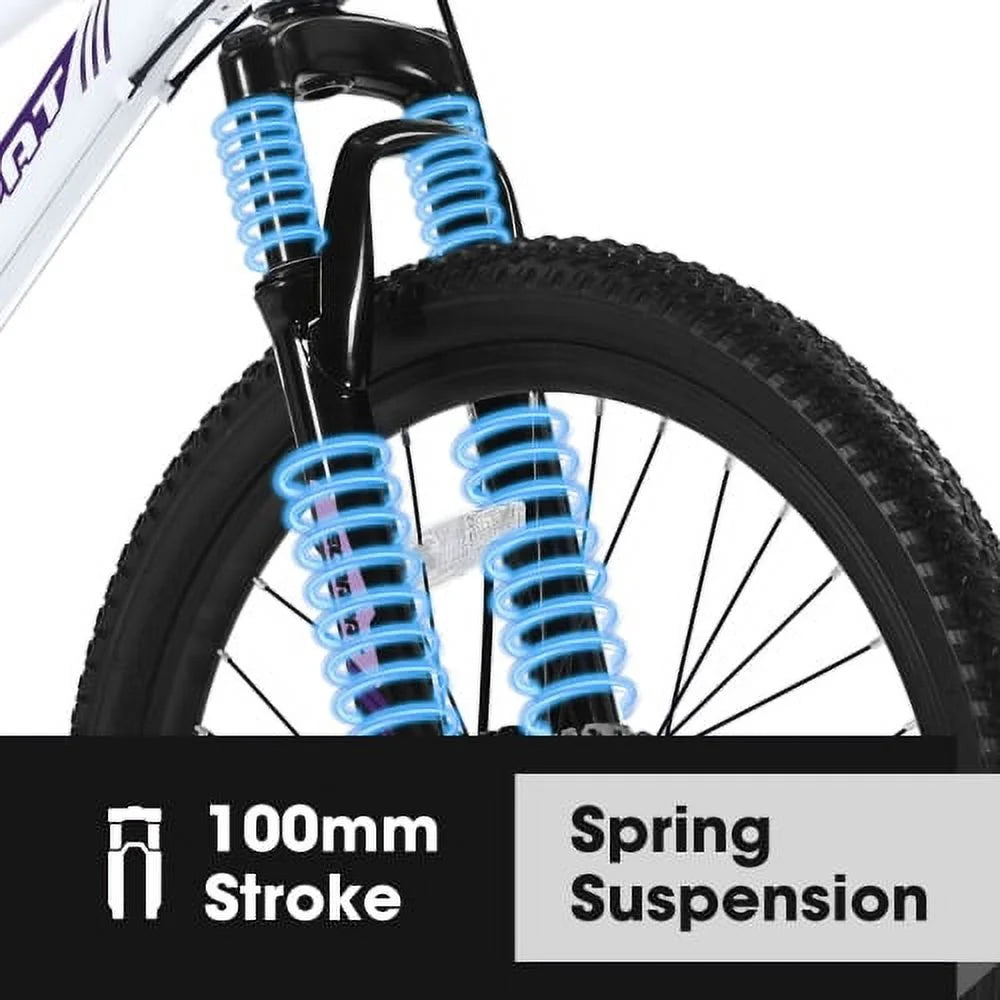 POWANLI 26" Mountain Bike for Women, 21 Speeds Mountain Bicycles with Dual Disc Brakes and 100mm Front - Product image 10