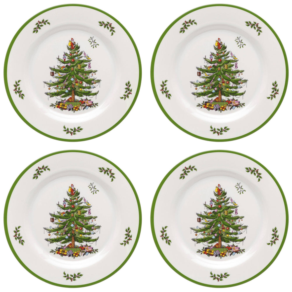 Spode Christmas Tree Melamine Dinner Plate, Set of 4